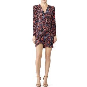 IRO Multicolor Floral Long Sleeve Dress FR40